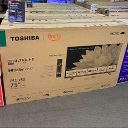 75” TOSHIBA 4K HDR SMART FIRE TV
