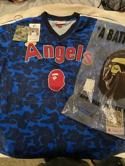 Bape angels baseball jersey size L American M