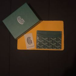 Goyard Card Holder (Green)