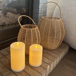 Lantern With Flameless Candle 