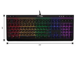 HyperX - Alloy Core Full-size Wired Gaming Membrane Keyboard with RGB Lighting - Black