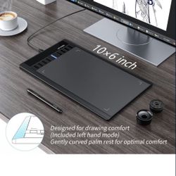 XPPen Star03 V2 Drawing Tablet Graphics Drawing Pen Tablet with 8192 Levels Pen Pressure Battery-Free Stylus Passive Pen Signature Board with 8 Hot Ke