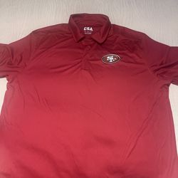 49ers men's polo shirt new