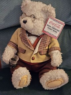 Coca Cola Soda Fountain Teddy Bear