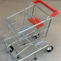Melissa & Doug Children’s Play Grocery Shopping Cart - Metal, Realistic - Kids’ Pretend -Toddler Toy