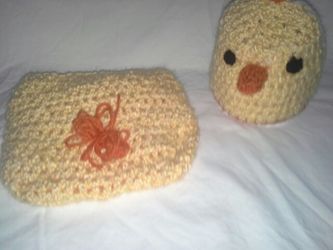 Crochet hats and diaper covers