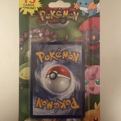 Sealed 2012 MJ Holding Pokemon Mystery pack with 15 cards plus promo