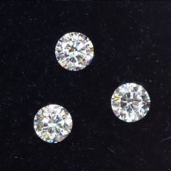 0.03Ct 1.3mm D-F Brilliant Round VS Loose Diamond 3pcs - Australian Diamond - Round Shape Lot