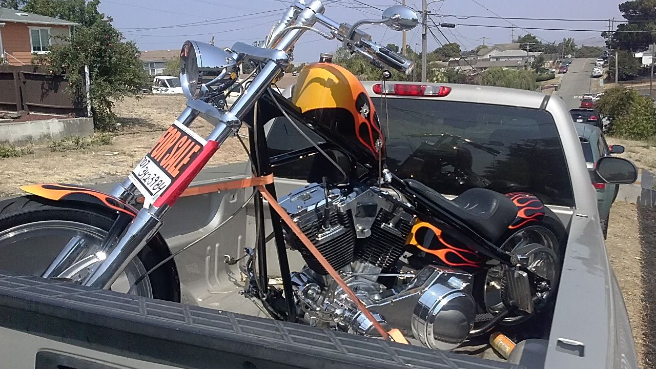 Custom chopper show bike