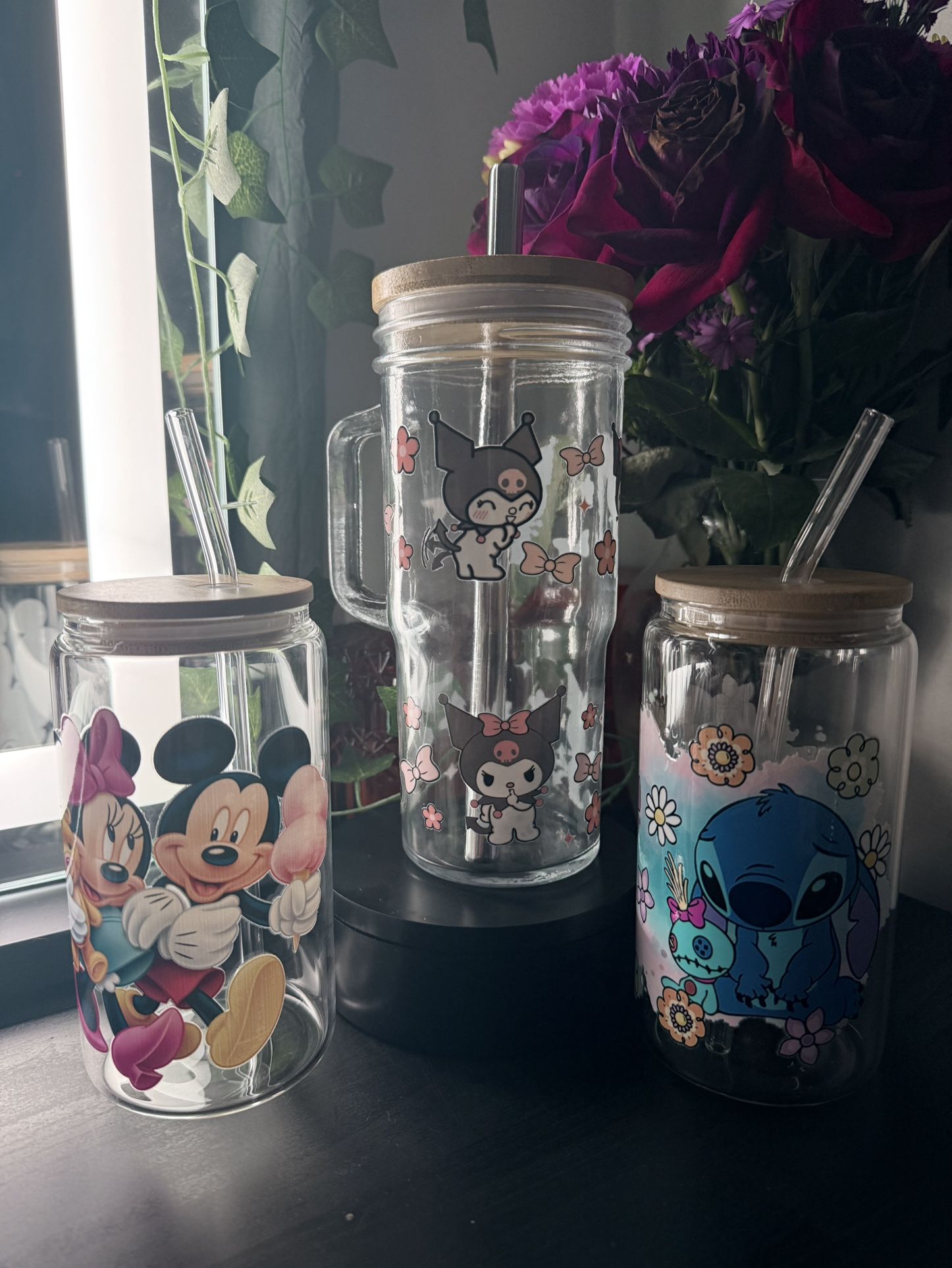custom glass cups