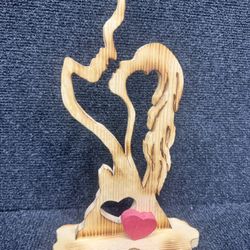 Handmade Wooden Valentines Day Gift 