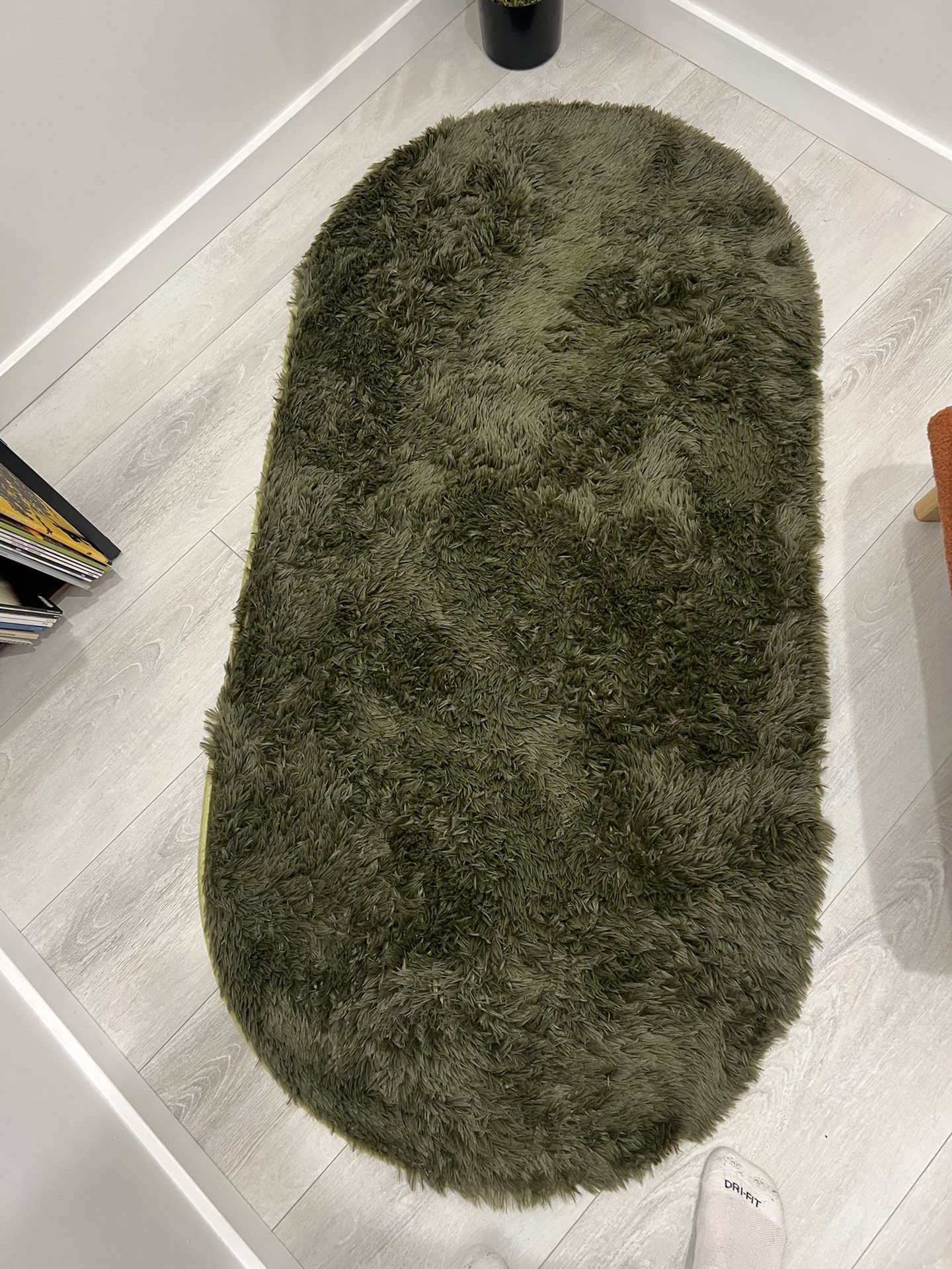 Green Mid Century Modern Rug