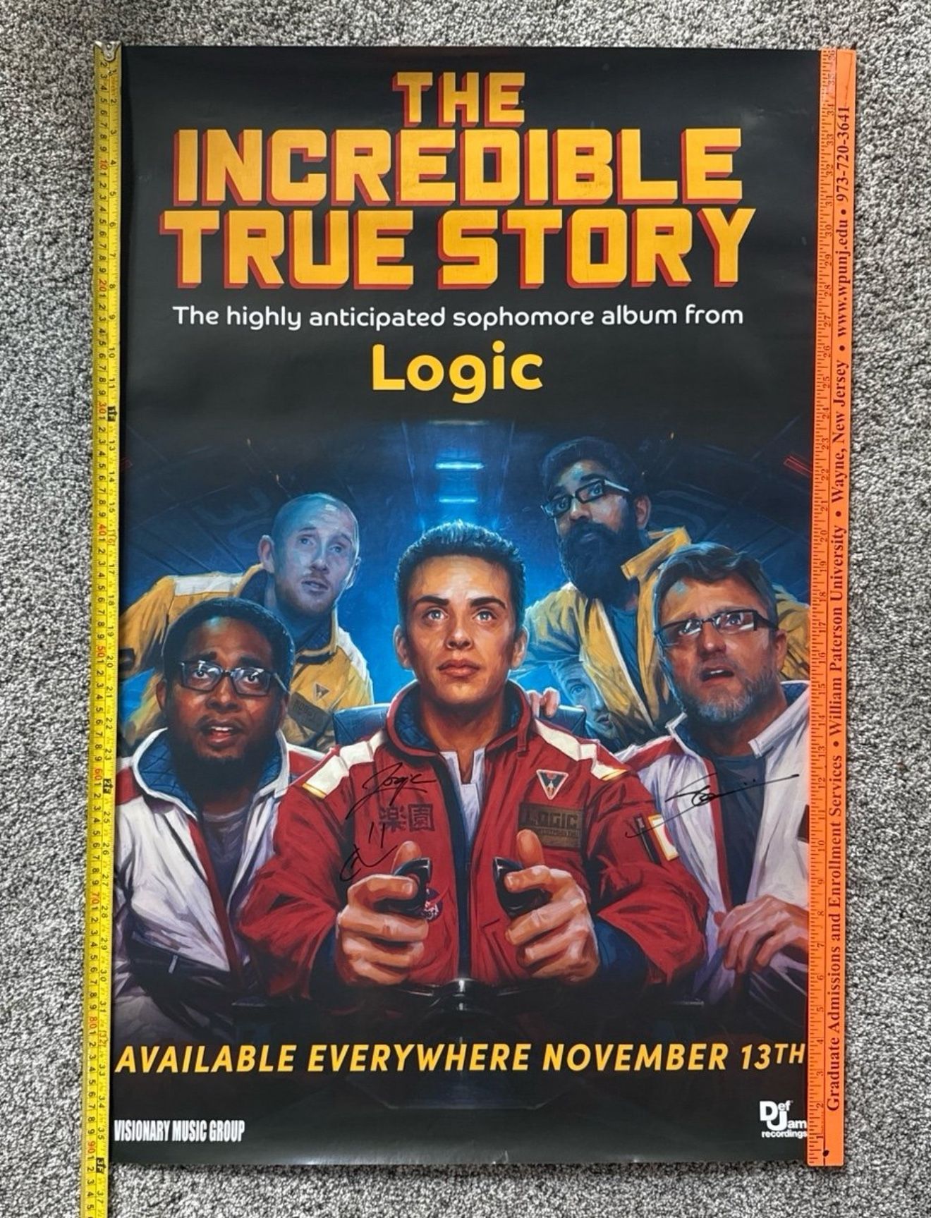 Rare Logic The Incredible True Story Autographed 24x36Poster By Logic Steve Blum
