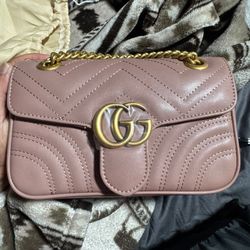 GG Logo Crossbody Bag Nude Color With Dust Bag
