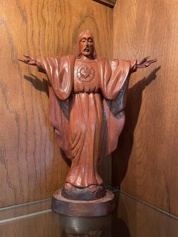 Sacred Heart Of Jesus Sagrado Corazon De Jesus Madera Wood 