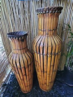 Vintage Bamboo Bins