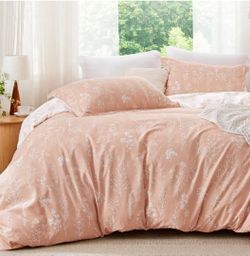 Bedsure Floral Comforter Set Cute Bedding Set Full Reversible Blush Pink
Filled With Premium Down Alternative Blend,Cloud Comforter Set 3 Pieces Bedro