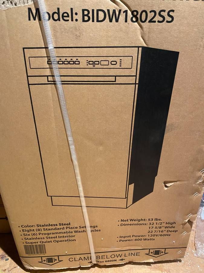 EdgeStar 18-in Front Control Built-in Dishwasher ( Stainless Steel ) ENERGY STAR 52-Decibel Standard Sound Level