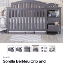 Baby Crib With Changing Table