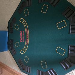 8 Player Foldable Poker Table Top