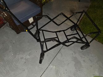 Folding Metal Cart Frame with Wheels does not collapse