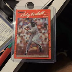 1990 Donruss Kirby Puckett Error Card