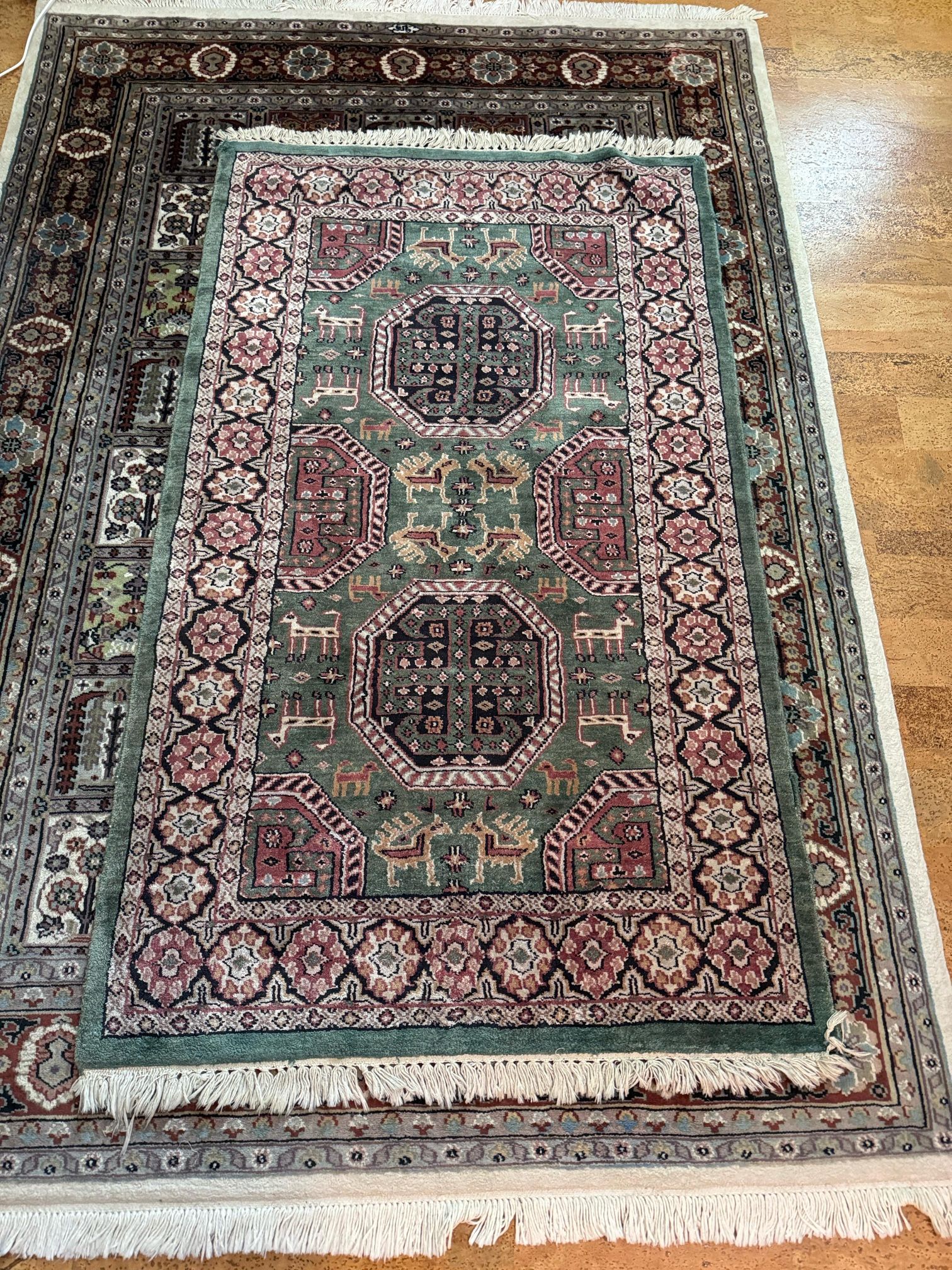 Original Hand Knotted Persian Area Rug (3.5 X 4.3ft)