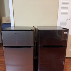 2 Mini Fridges with Freezers - Galanz 3.1 cu ft & Igloo 3.2 cu ft.