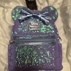 Loungefly Disney Purple Minnie Mini Backpack 