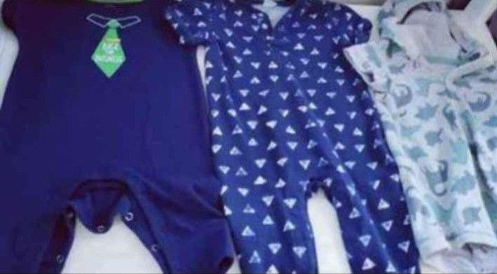Boys Size 0/3,3,&3/6months Onesies,Bibs And Burping Cloths All New Or Never Used
