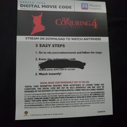 The Conjuring Last Rites 4k Digital Code 