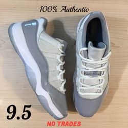 Size 9.5 Air Jordan 11 Retro Low “Cement Grey”🐘