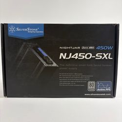 Silverstone NIGHTJAR 450W NJ450-SXL Fully Modular SFF PSU with ATX & PCIE Cables
