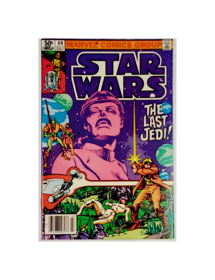 STAR WARS #49 COMIC BOOK, "THE LAST JEDI", MARVEL COMICS 1981, MOVIE!
