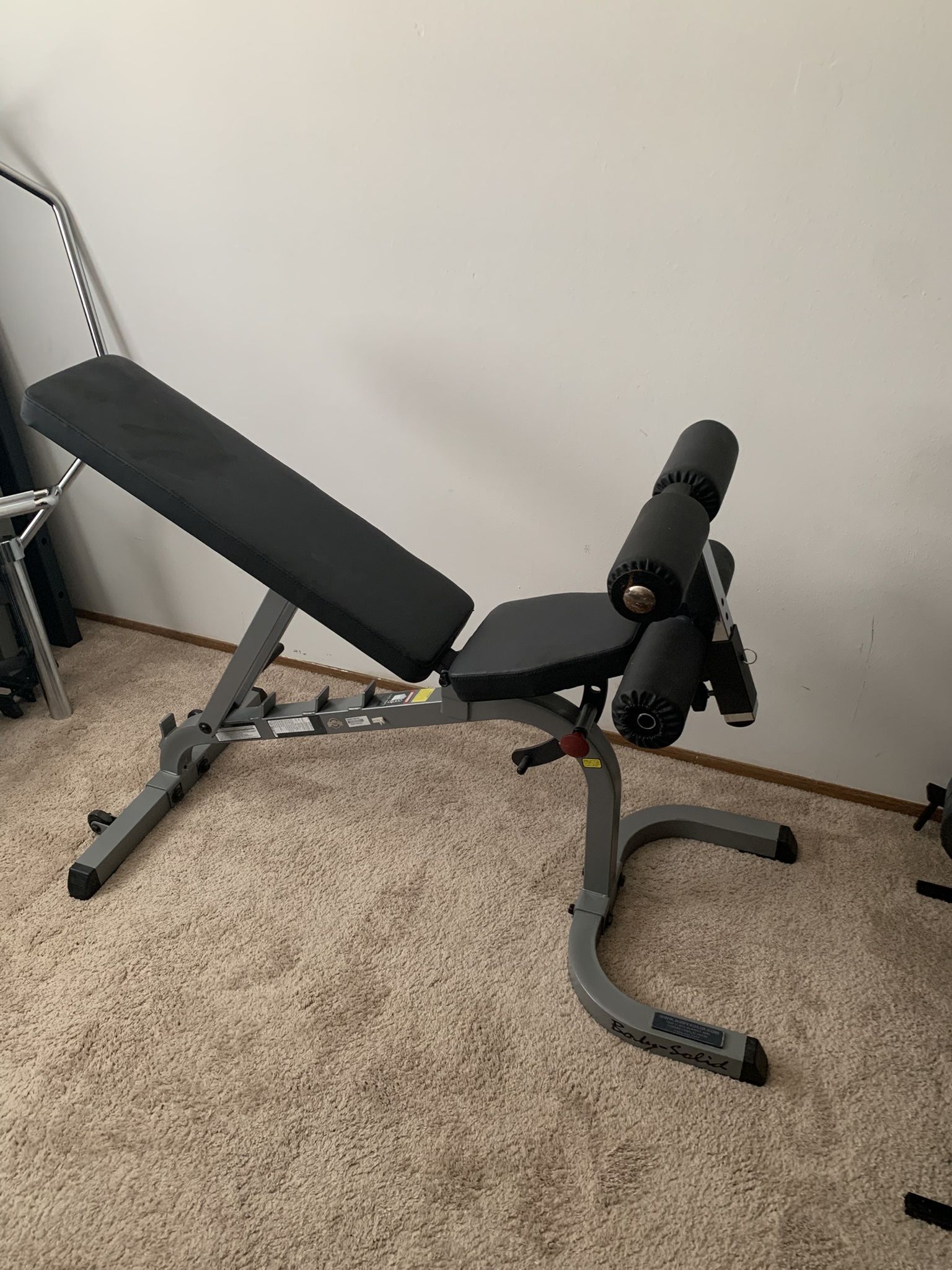 Body.Solid Adjustable Bench - Incline/Decline/Flat/Upright