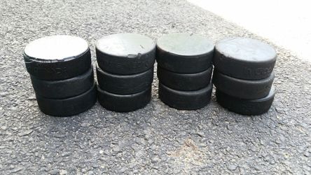Hockey pucks