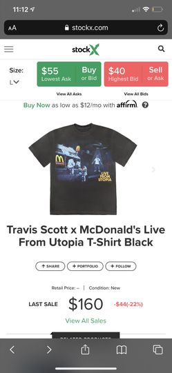 Travis scott utopia x Mcdonalds