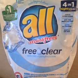 All Free & Clear Laundry Detergent Pods 19 Count Per Pack. 10 Pack For $25 FIRM.