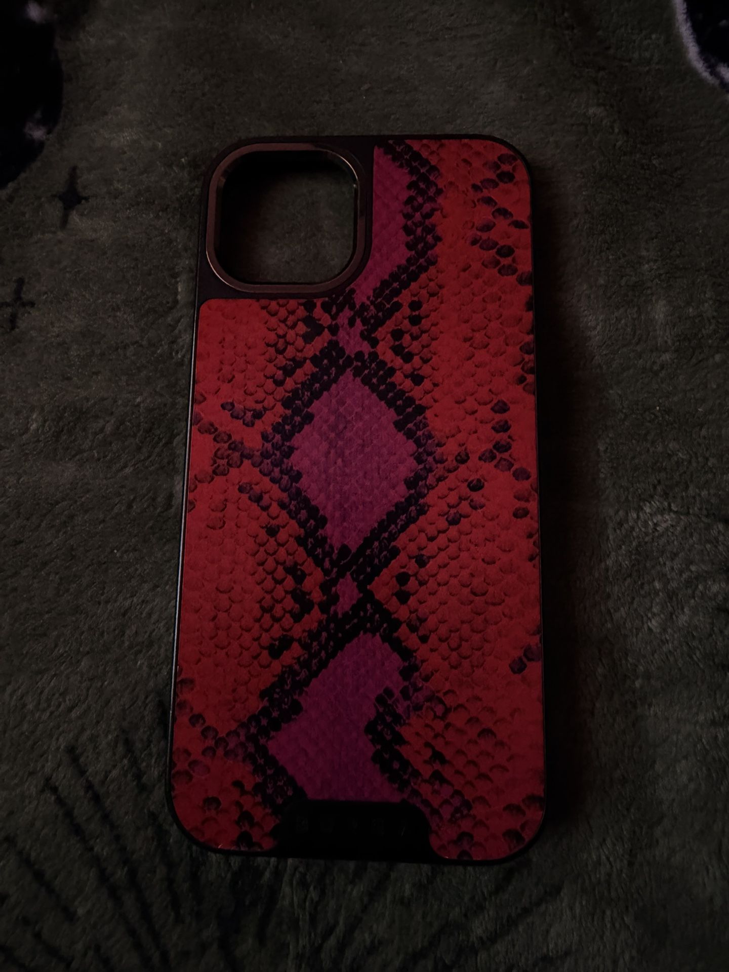 iPhone 13 red snake Skin Phone Cover