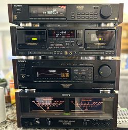 Sony Vintage Amplifier Stack