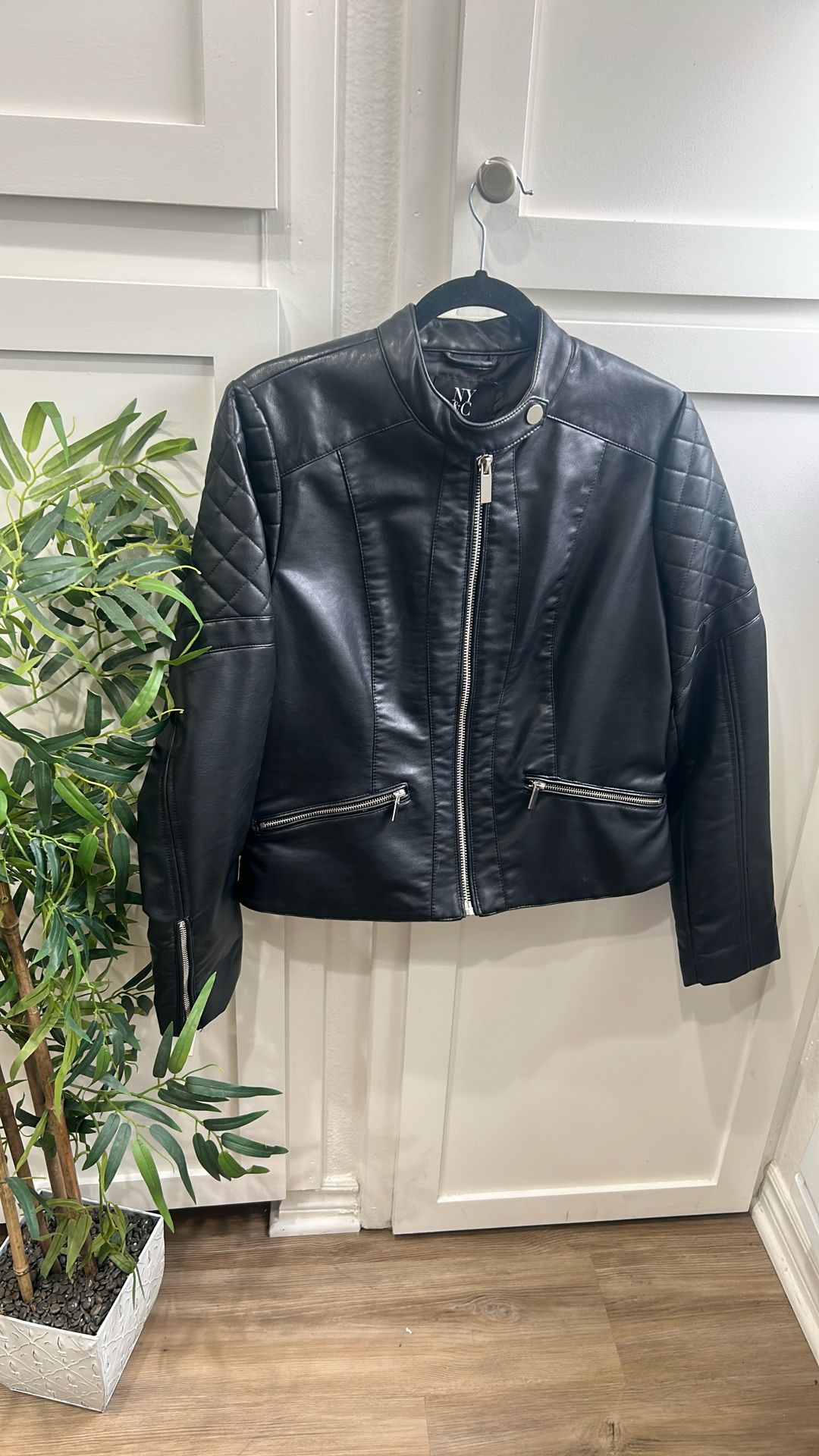NY&C Leather Jacket Medium