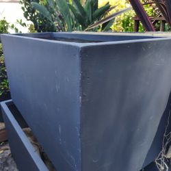 Charcoal Blue Plant Pot 