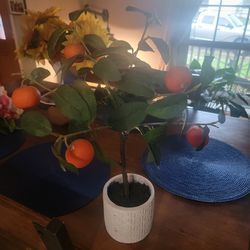 Table Top Decor. Small Orange Tree