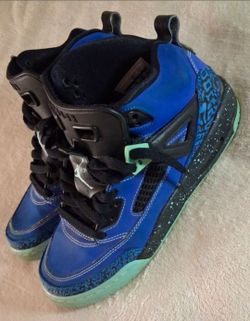 2015 Jordan Spizike High-Top Sneakers Blue Black size 7 Youth