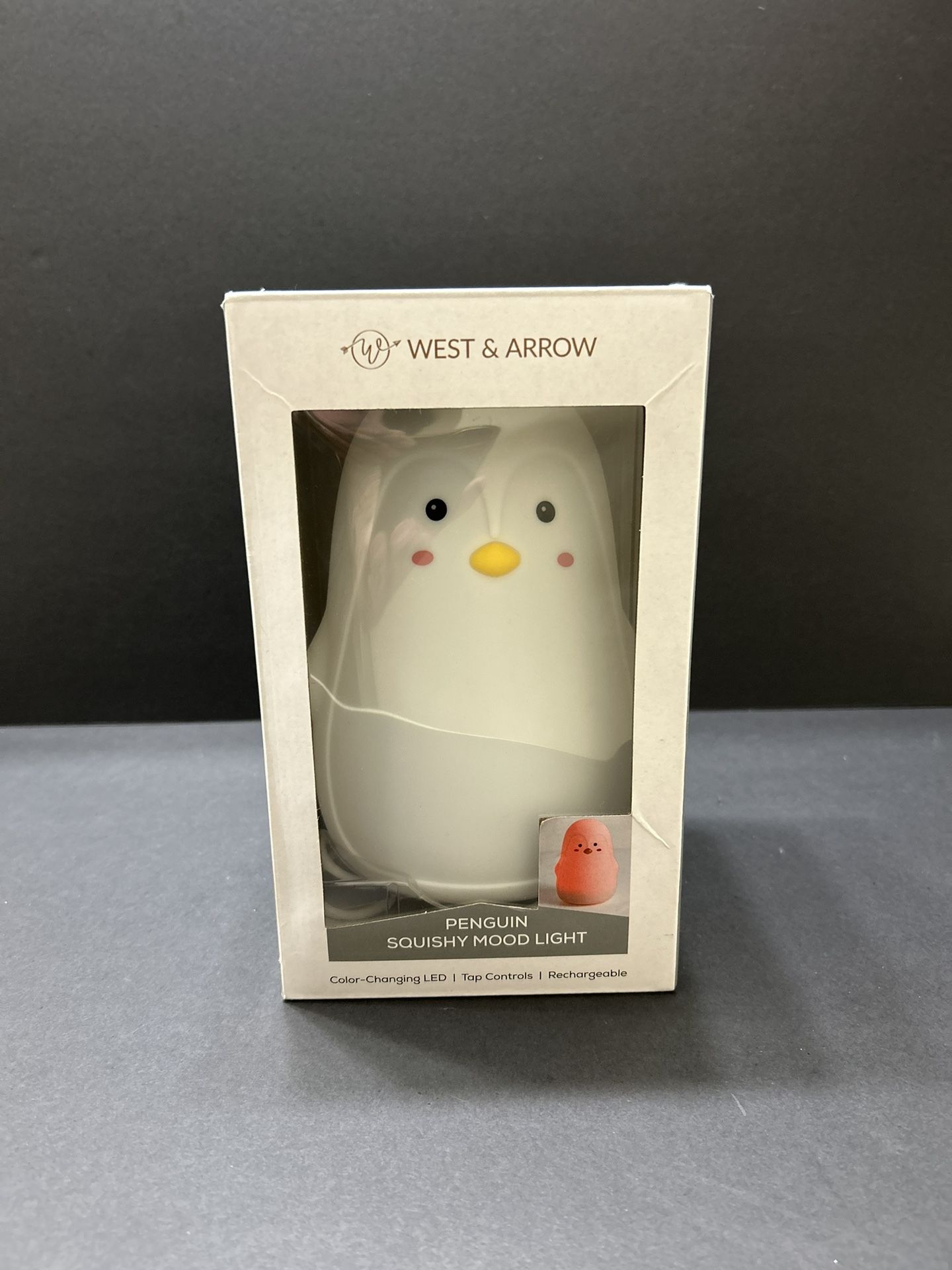 West & Arrow color-changing LED Pinguin Squishy Mood Light Night Light