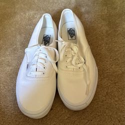 Vans Authentic White Trainers Men’s Size 8 / Ladies Size 9.5