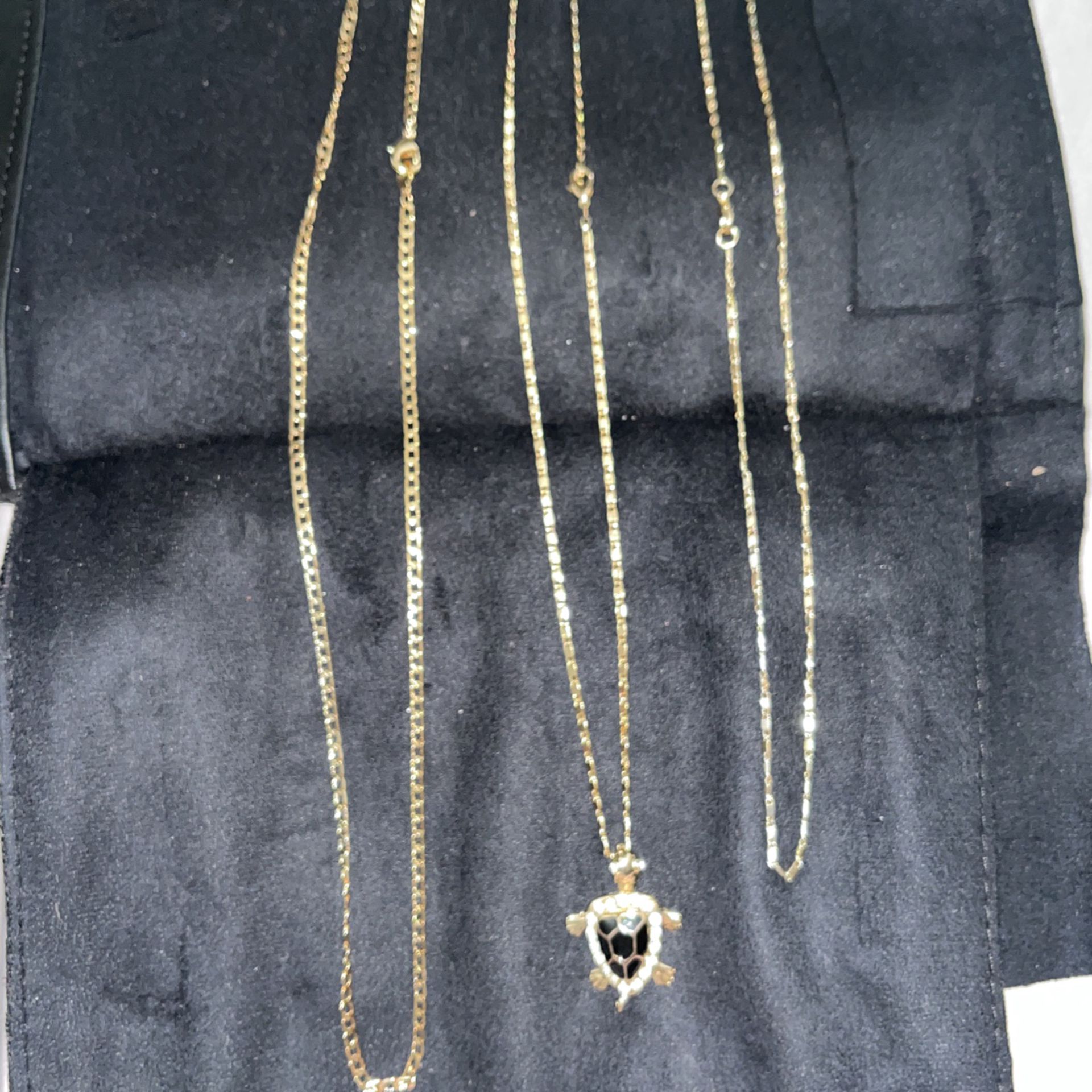 Gold laminated chains
