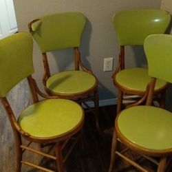 4 Mid Century Modern Bistro Chairs