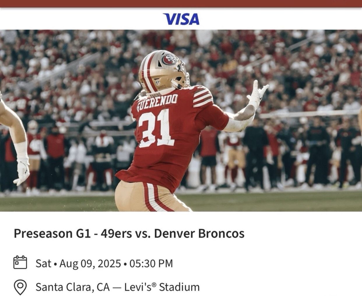 Aug 9th 49ers Vs Broncos Let’s Go