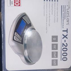 Professional Digital Scale 2000g X 0.1g Bowl Included 